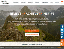Tablet Screenshot of charitychallenge.com